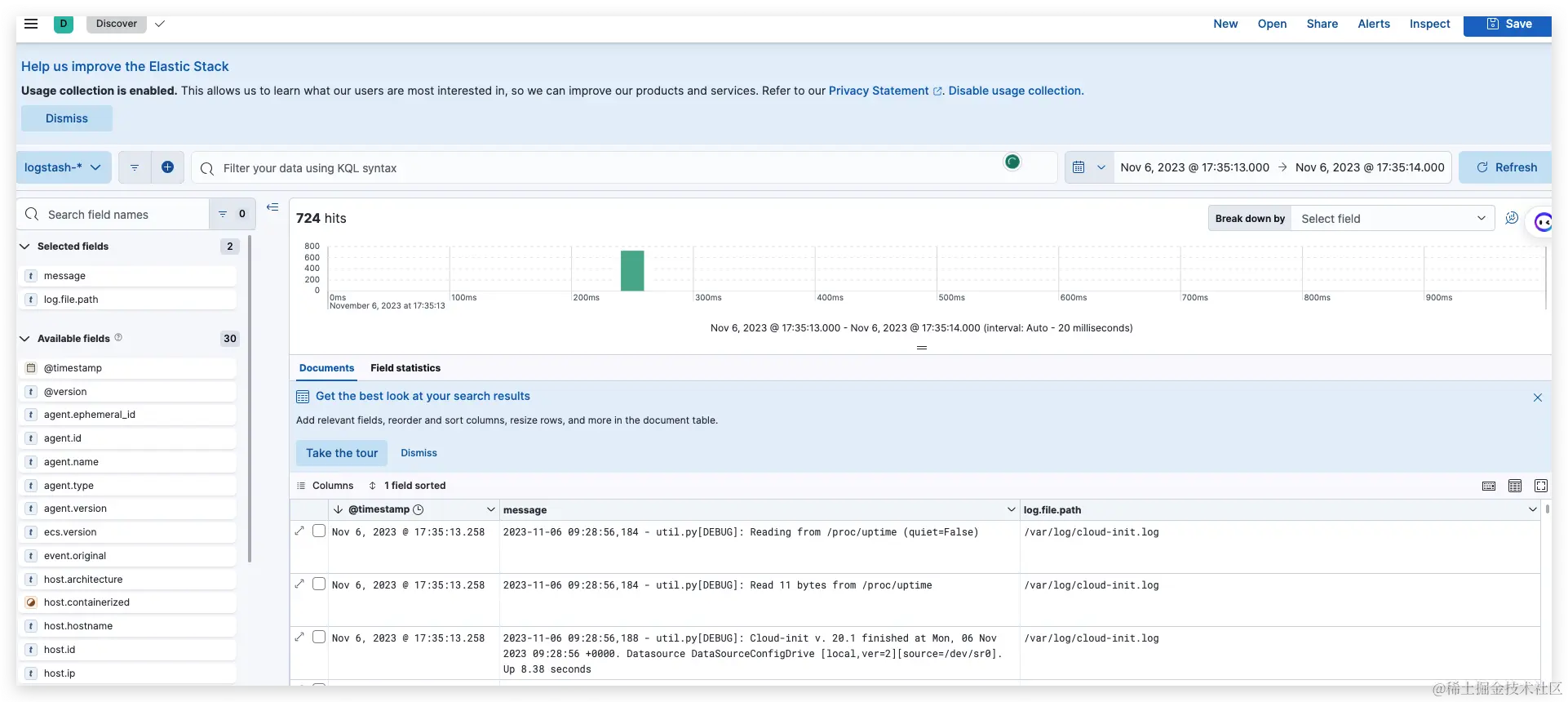 Elk8 10 centos elk elasticsearch logstash kiba 