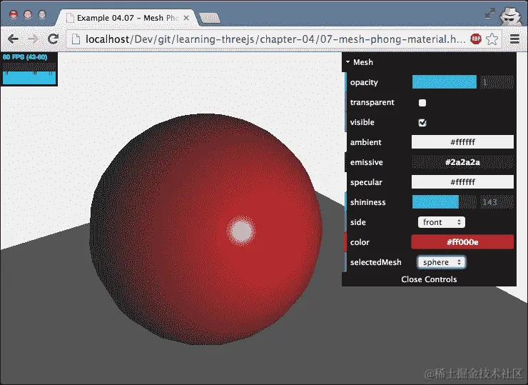 THREE.MeshPhongMaterial