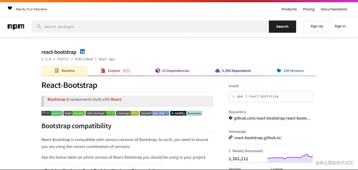 React Bootstrap
