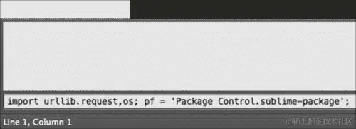 行动时间-安装 Sublime Text Package Control
