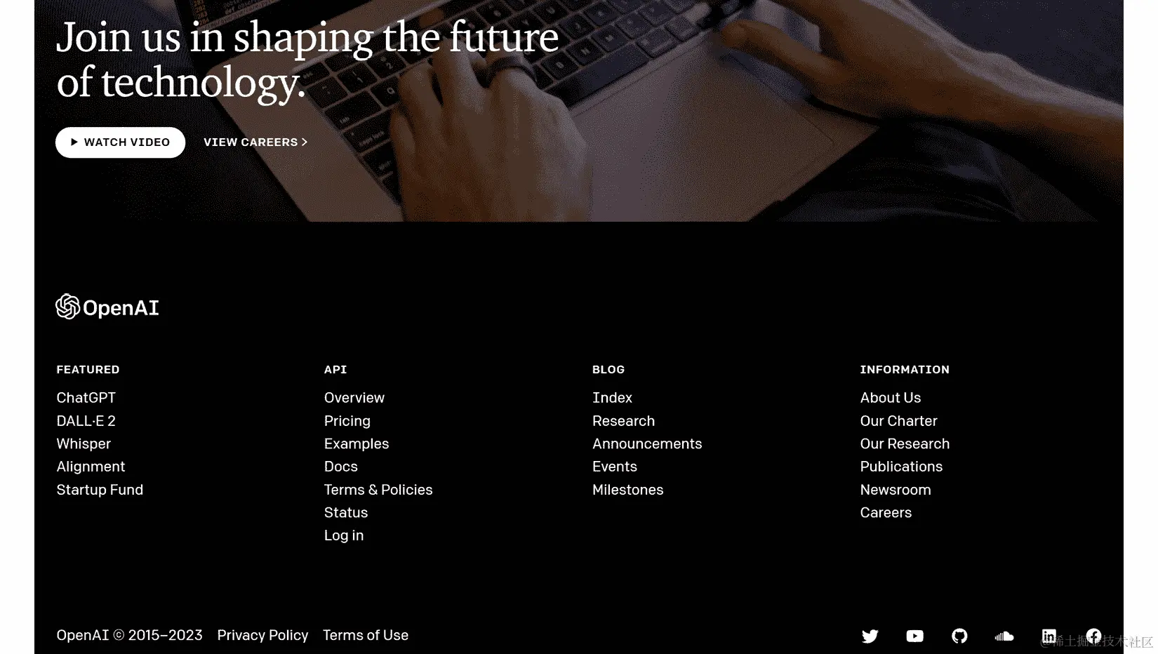 图 3.1 – OpenAI 登陆页面