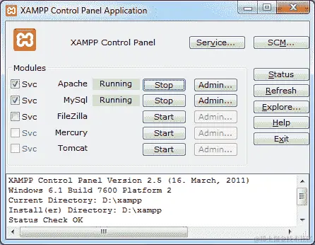 行动时间-在 Windows 安装 XAMPP