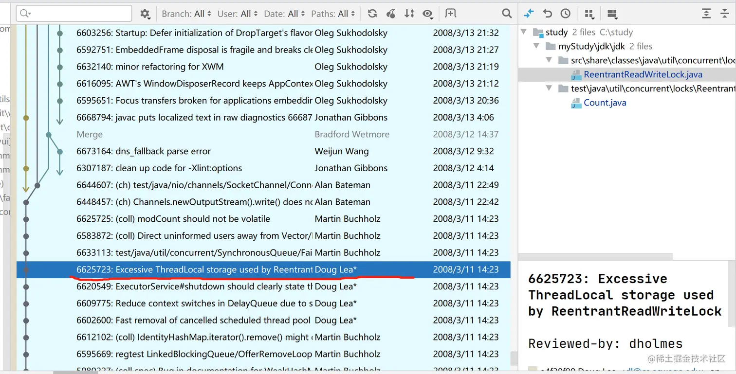 关于ReentrantReadWriteLock，首个获取读锁的线程单独记录问题讨论（firstReader和firstReaderHoldCount）  - 掘金