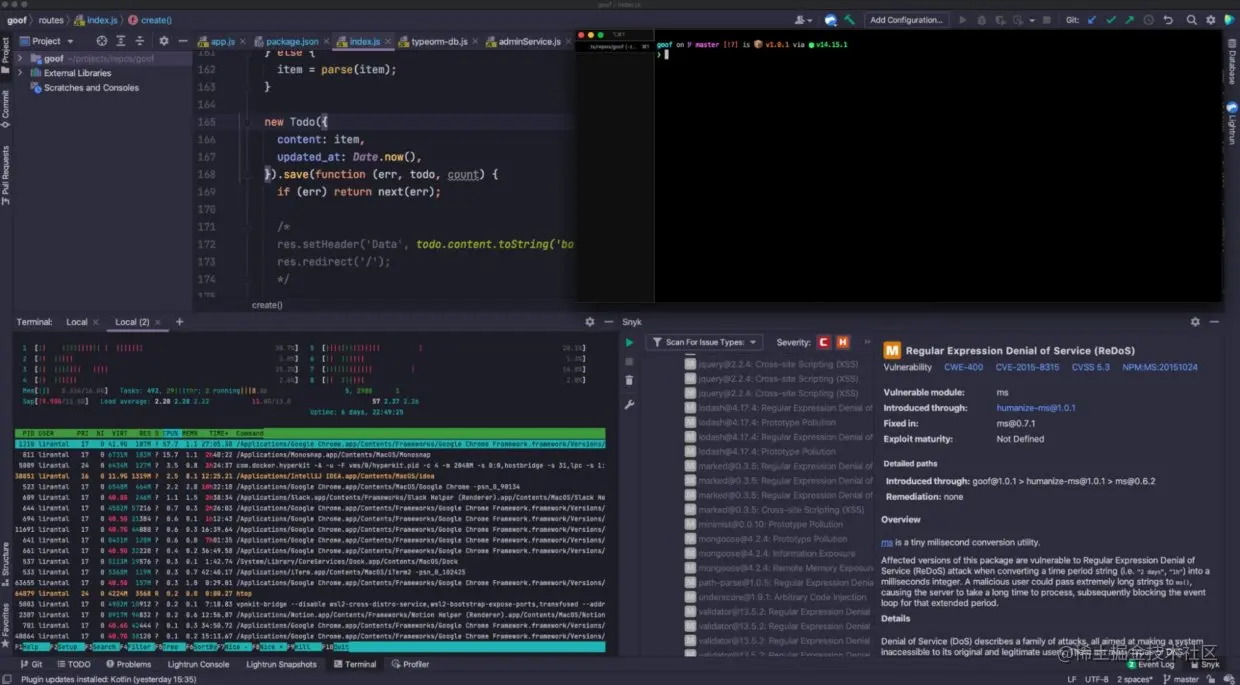 before employing a regular expression denial of service attack