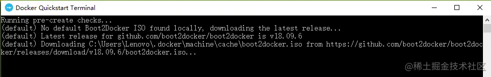 Docker Quickstart Terminal报错