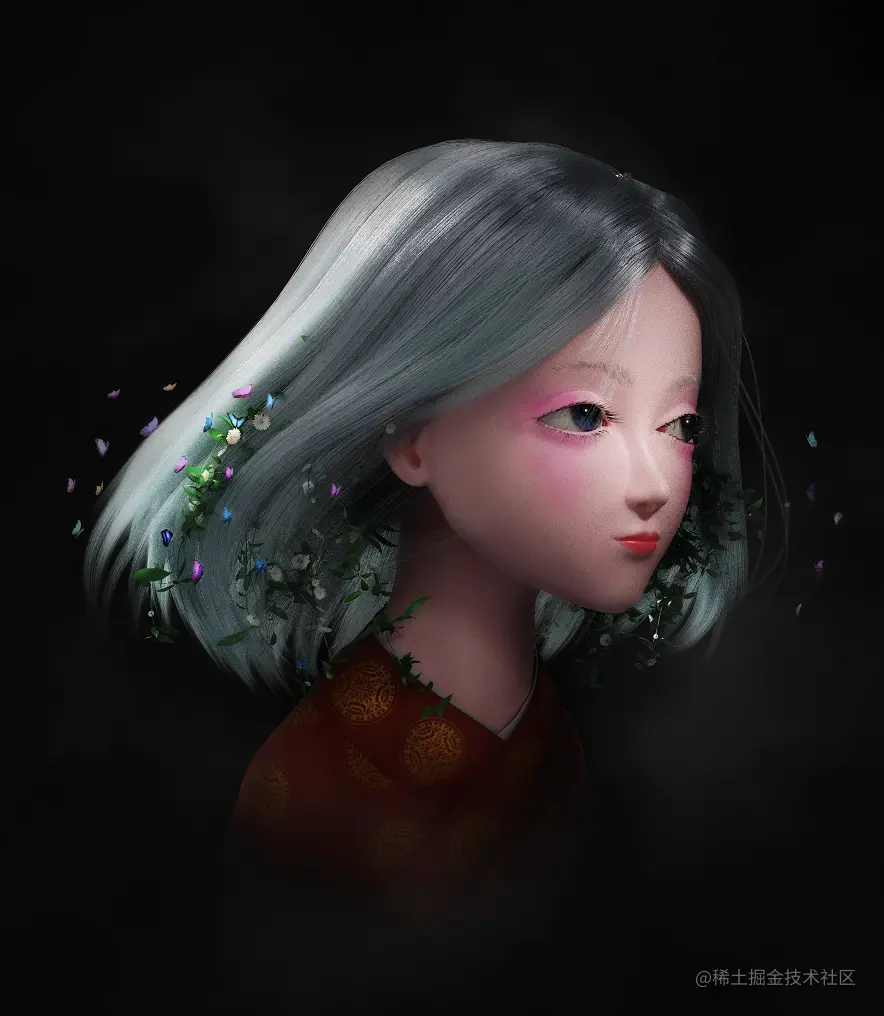 【Blender教程】在Blender中制作森系少女(下)