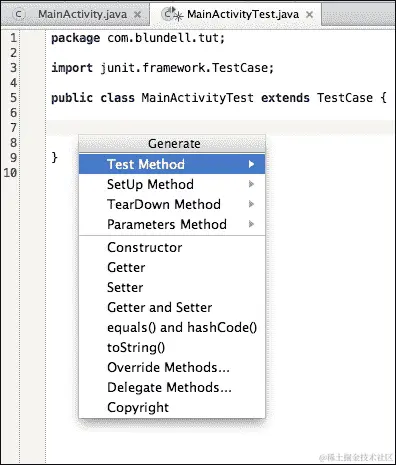 从 Android Studio 运行所有测试