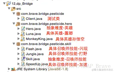 桥接模式项目结构