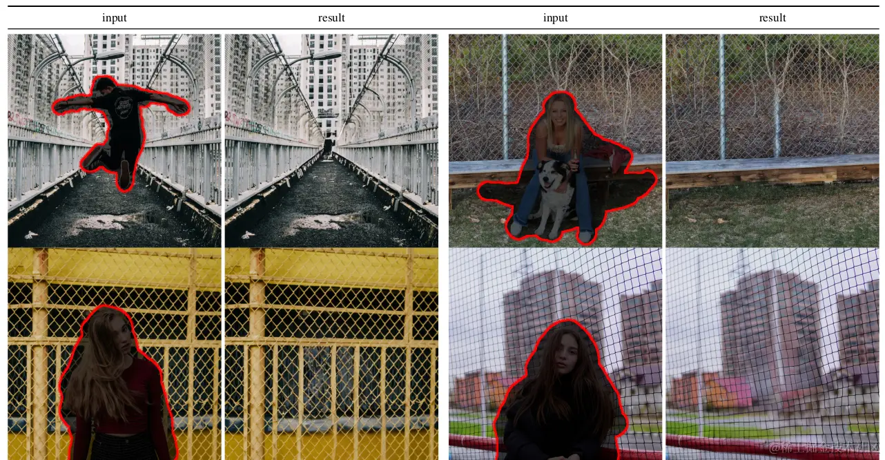 Taken from Figure 22 of the paper: latent diffusion model to remove objects from images.