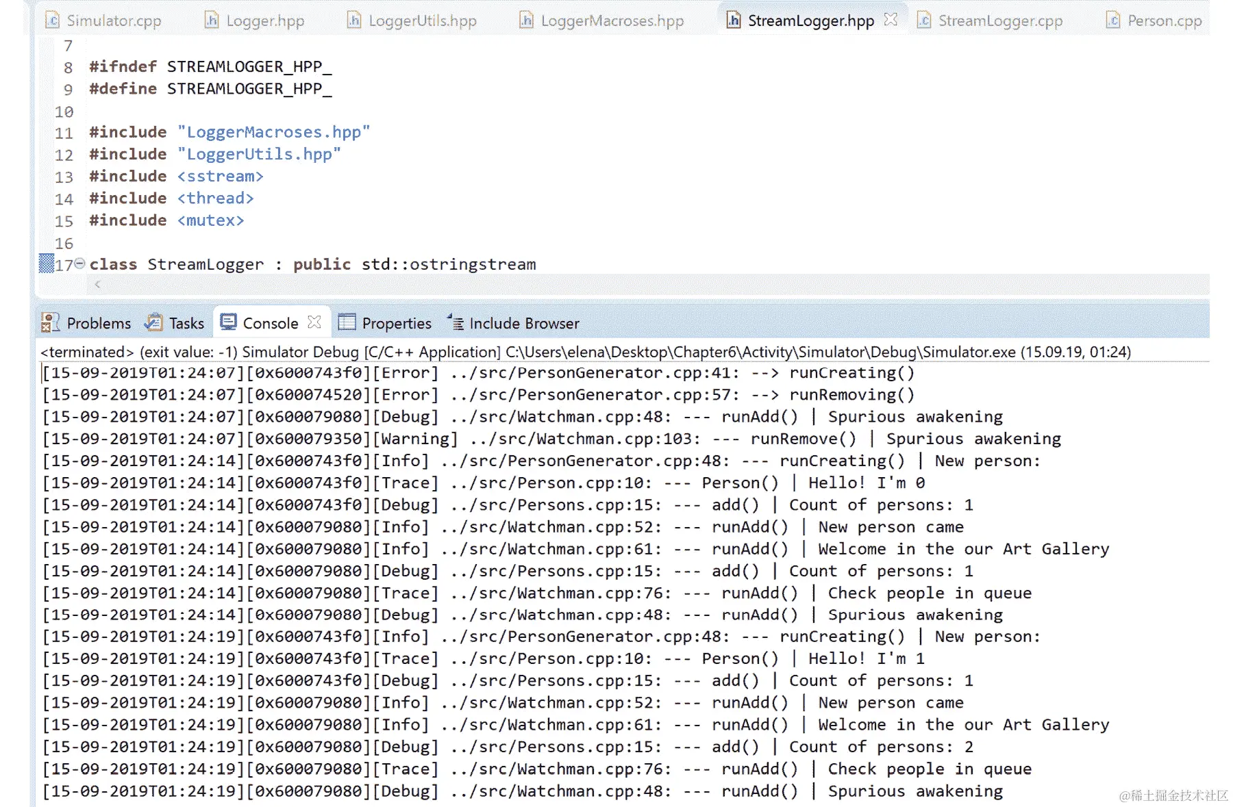 图 6.24：应用程序执行的结果