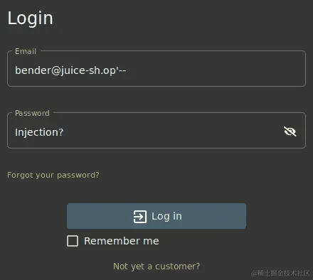 图 6.18 – 使用 benders 帐户测试 SQLi