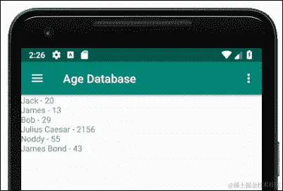 运行年龄数据库应用程序
