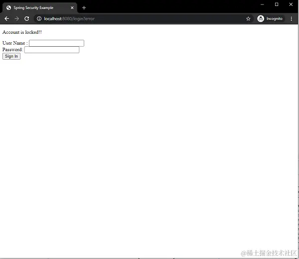Third Failed Authentication