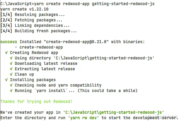 Redwood initial project