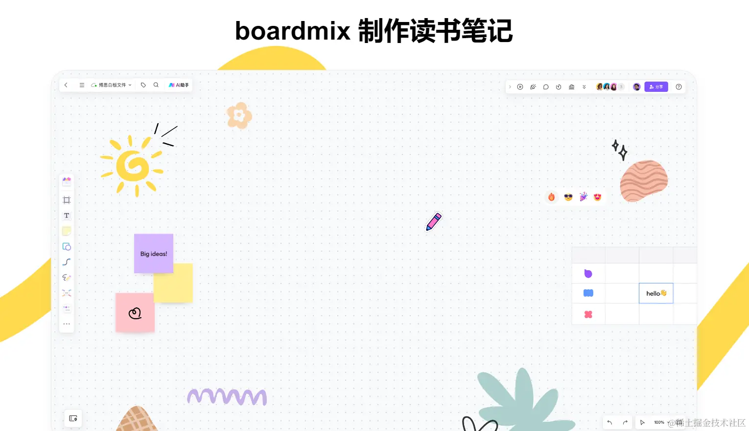 读书笔记软件boardmix