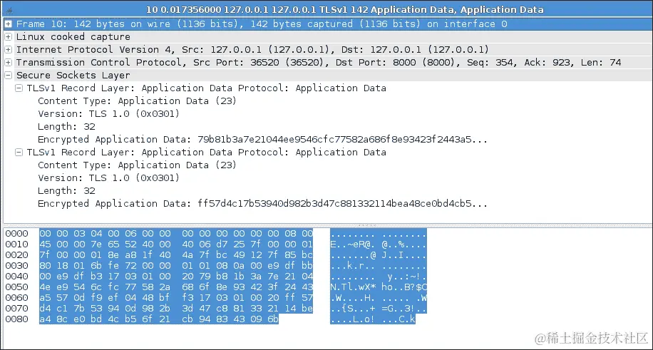 检查自定义 SSL 客户端/服务器之间的交互
