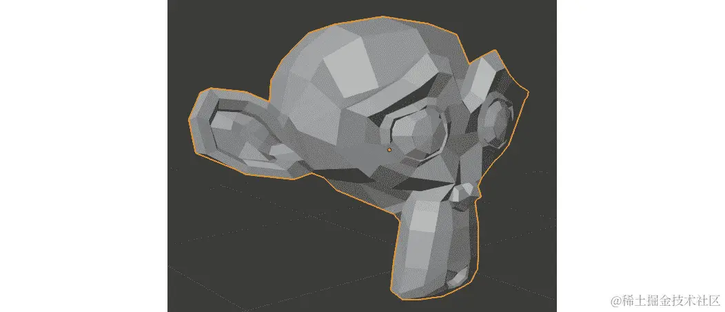 图 1.45：猴子头部的 3D 网格