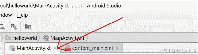 检查 MainActivity.kt 文件