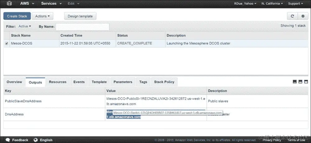在 AWS 上使用 DCOS 部署 Mesos