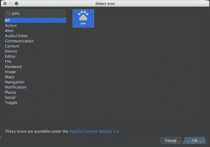 图 7.14：选择图标