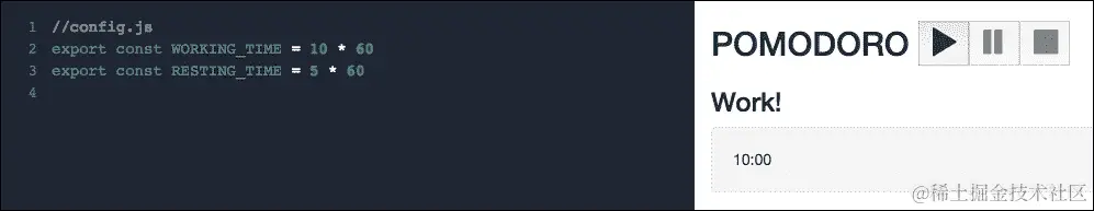 绑定番茄钟分钟和秒