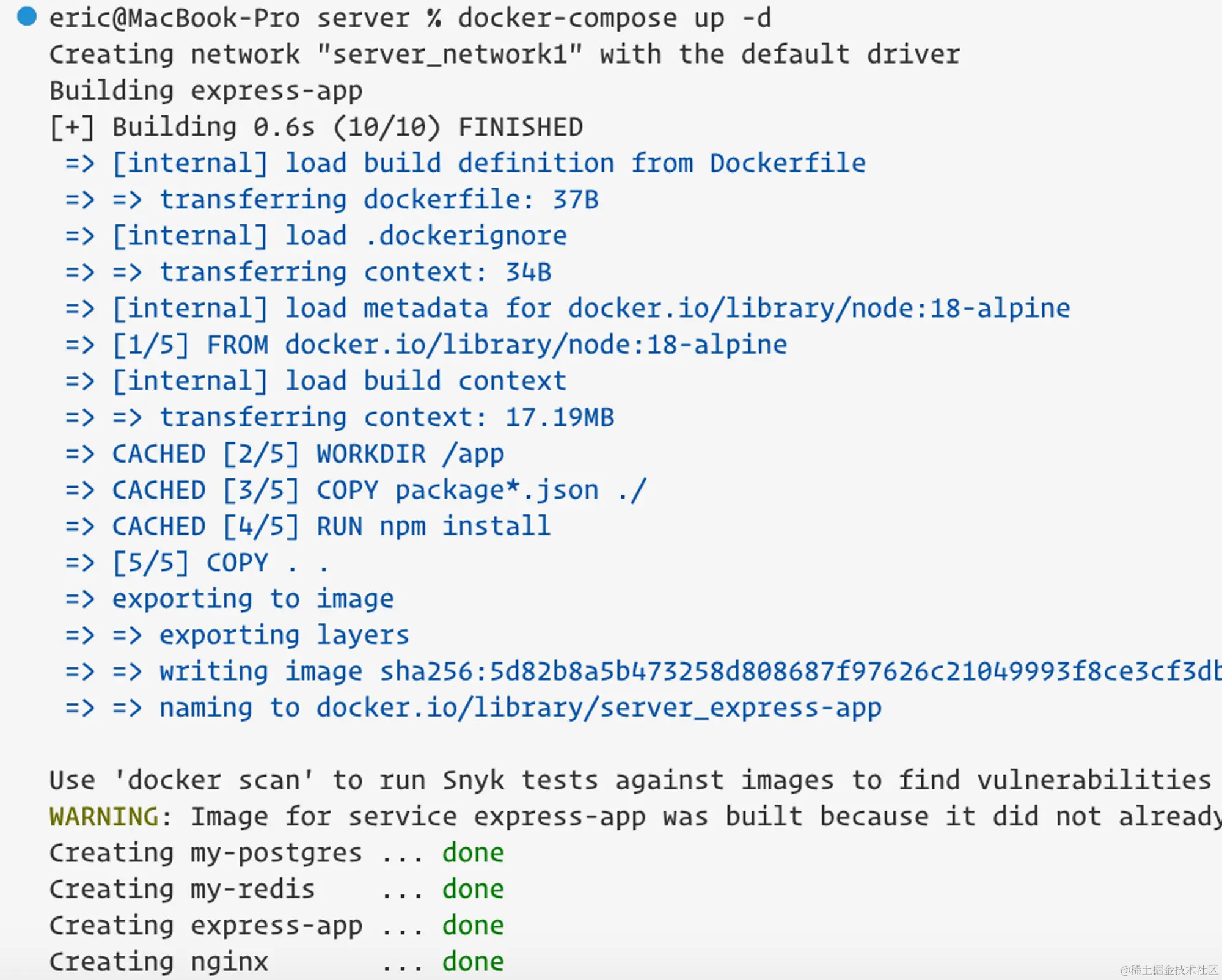 docker compose 构建服务 - 添加了 nginx