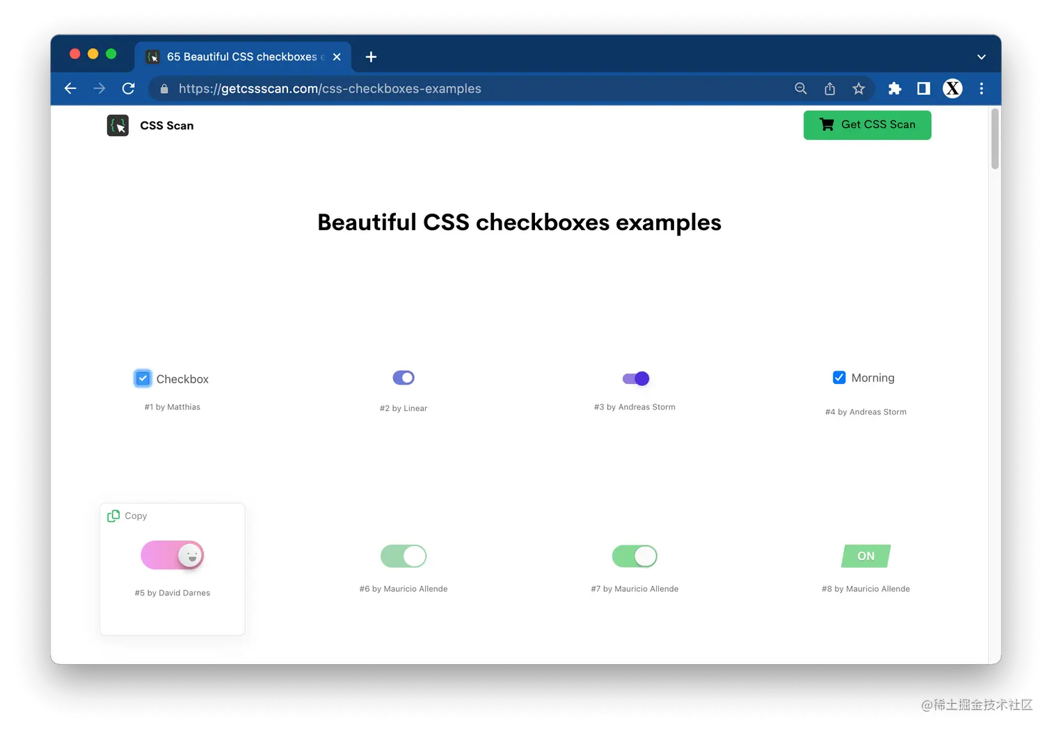 Beautiful CSS checkboxes examples - CSS Scan