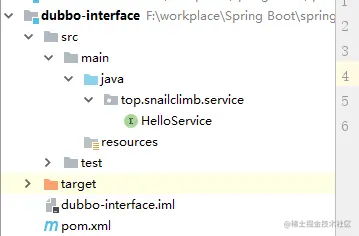 dubbo-interface项目结构