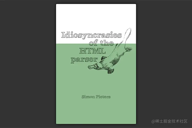 Example from Idiosyncrasies of the HTML parser
