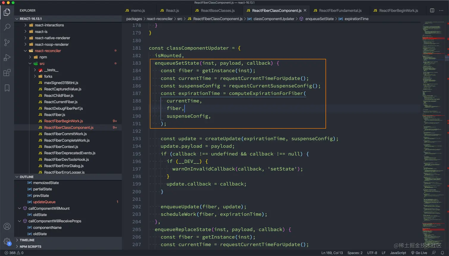 enqueueSetState源码