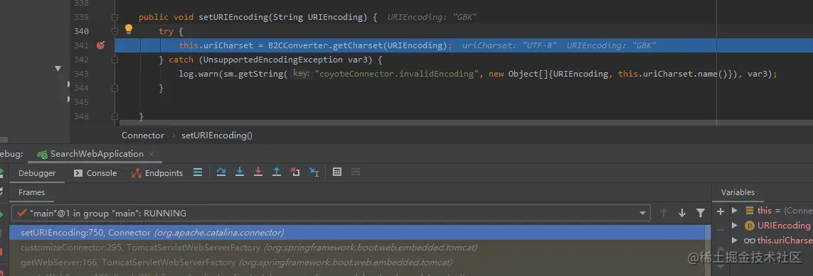 setQueryStringCharset