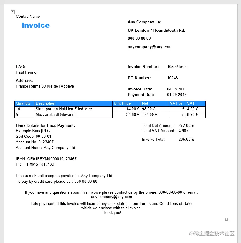 报告生成器FastReport .NET功能指南：来自 RTF 的即时报告