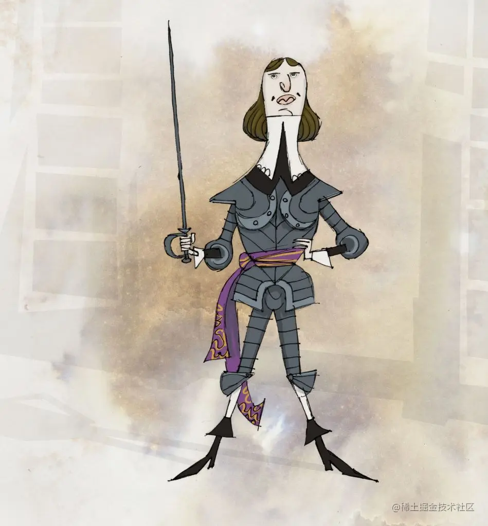 导演/艺术家Ross Stewart设计的护国公概念设计初版