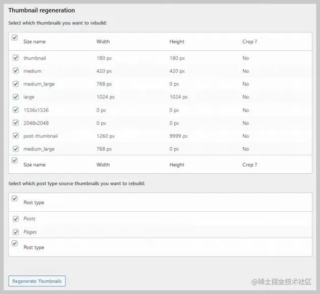 Regenerate Thumbnails
