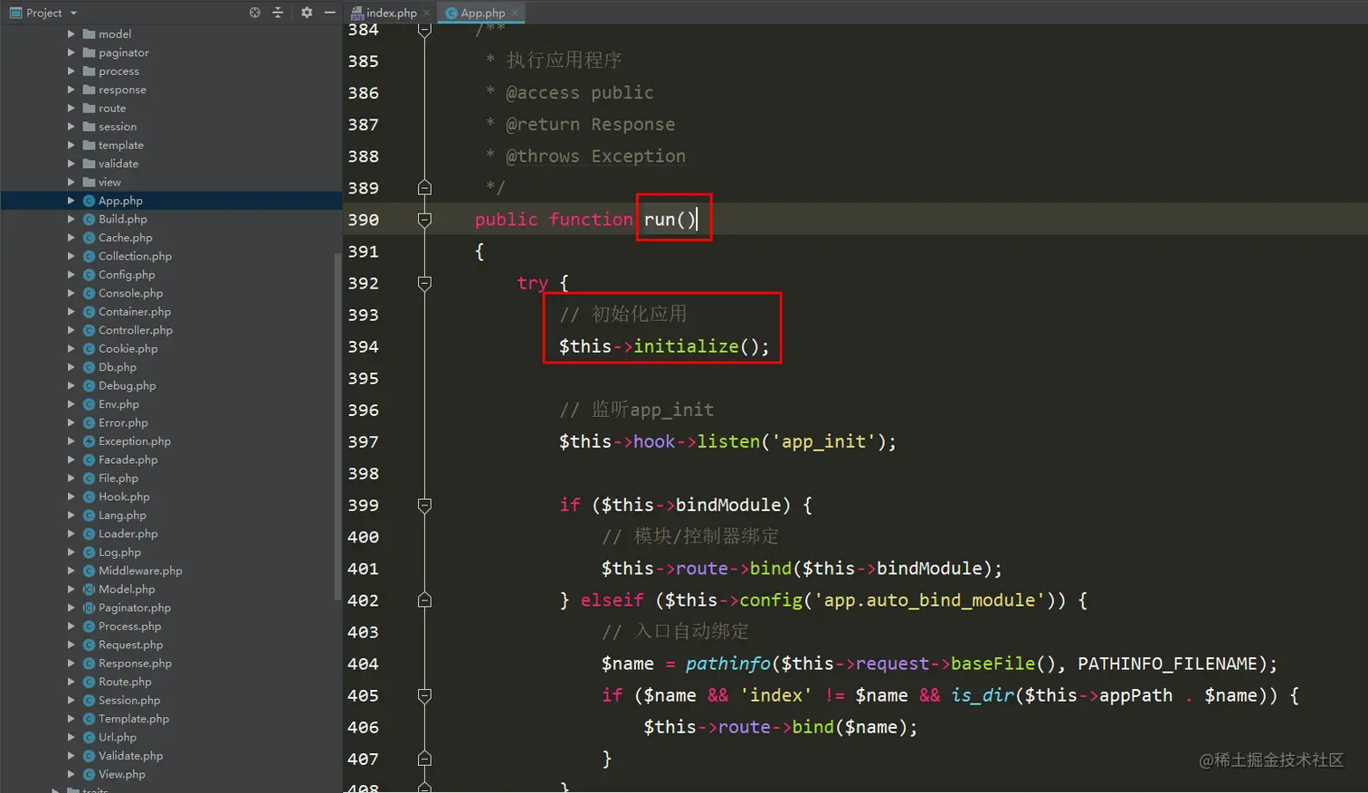 thinkphp/library/think/App.php