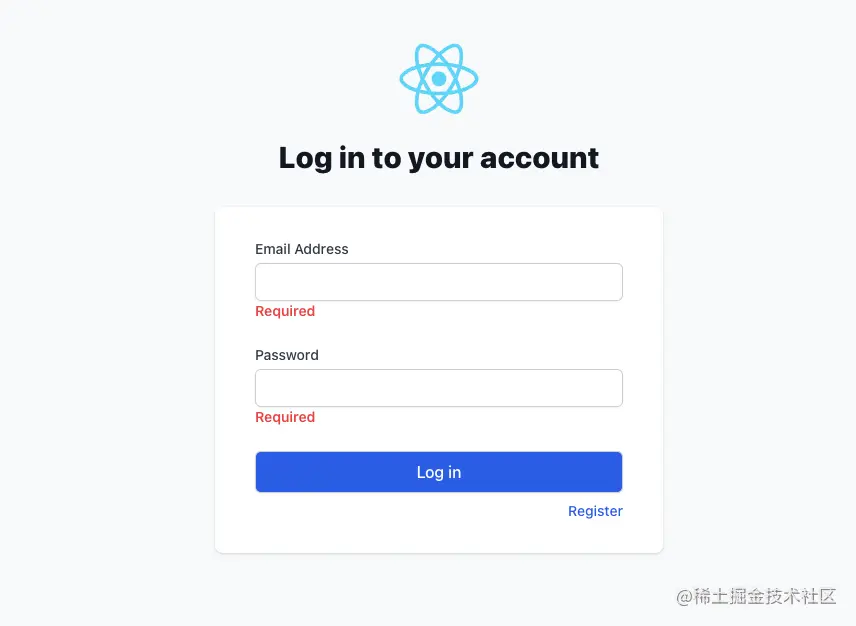 用户登录页面