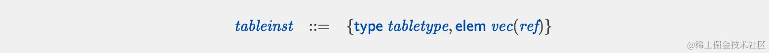 Table Instances
