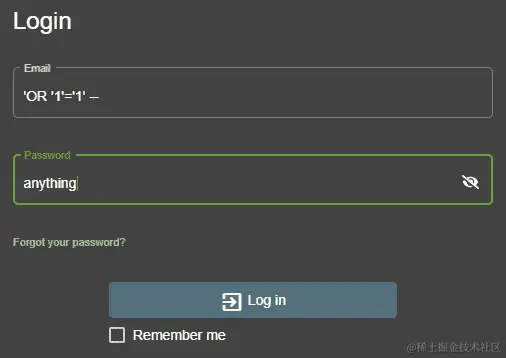 图 6.16 - 测试 SQLi
