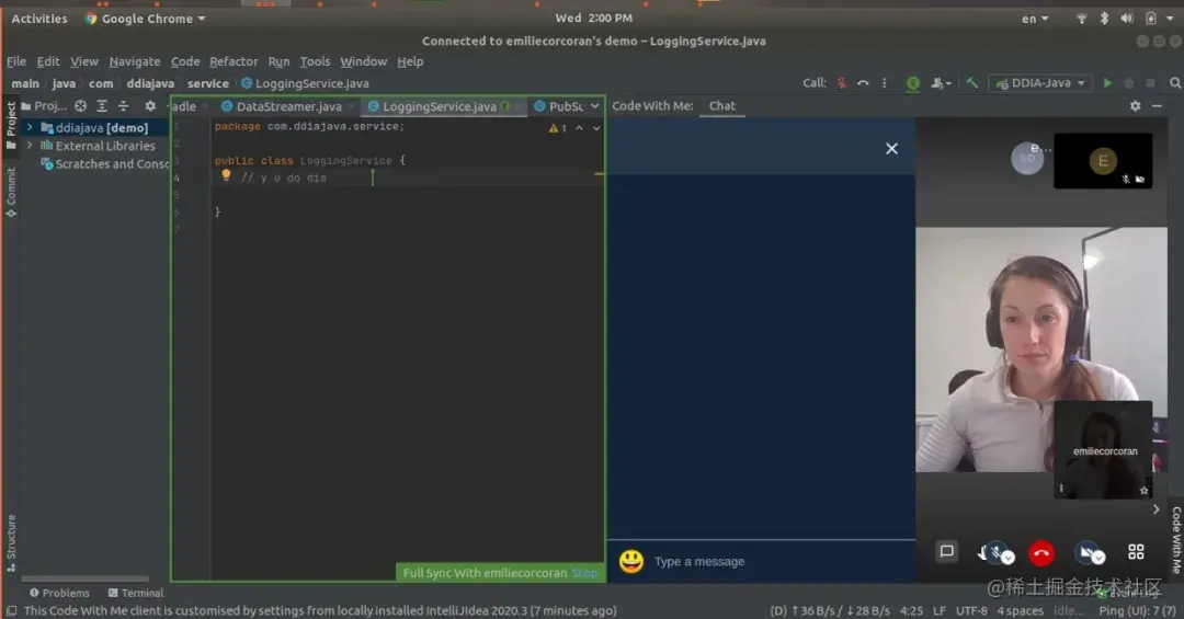 IntelliJ IDEA居然支持音视频聊天了