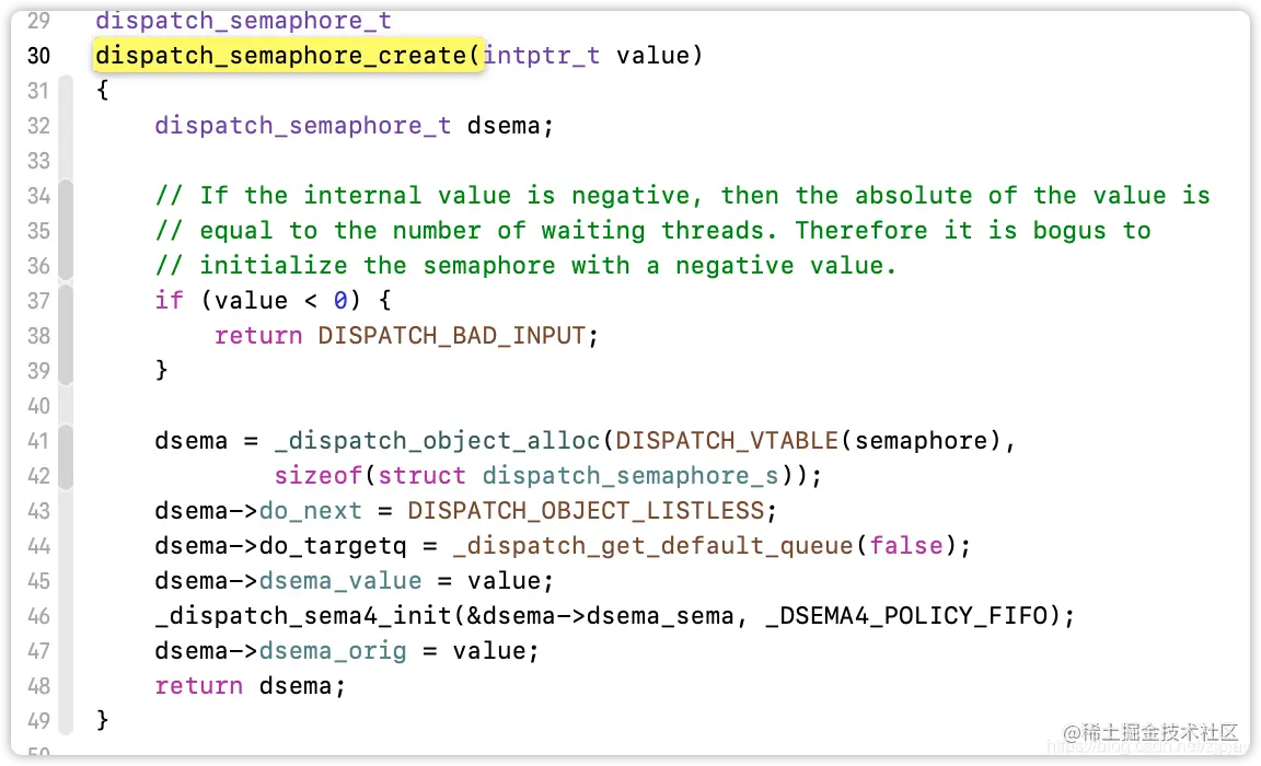dispatch_semaphore_create
