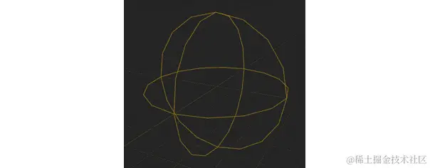 图 6.8：SphereCollision 组件的视觉线框表示