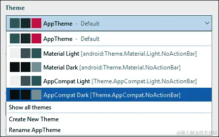 使用 Android Studio 主题设计师