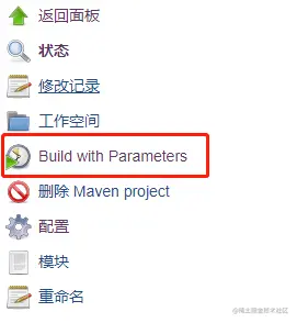 build with parameters
