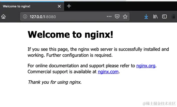 Nginx 欢迎屏幕