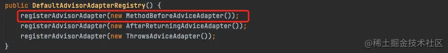 DefaultAdvisorAdapterRegistry