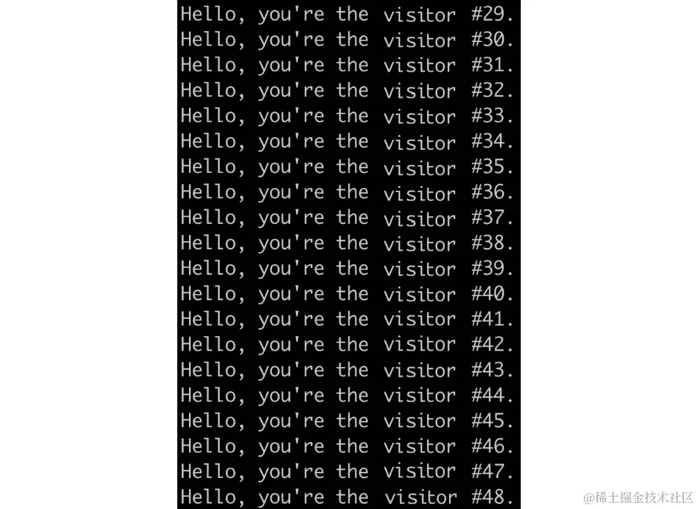 图 2.30：通过脚本重复访问应用程序
