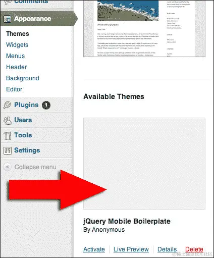 WordPress 和 jQuery Mobile