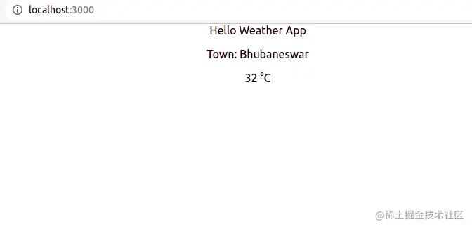 Web component displayed in a browser