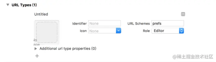 之前配置的“URL Types”