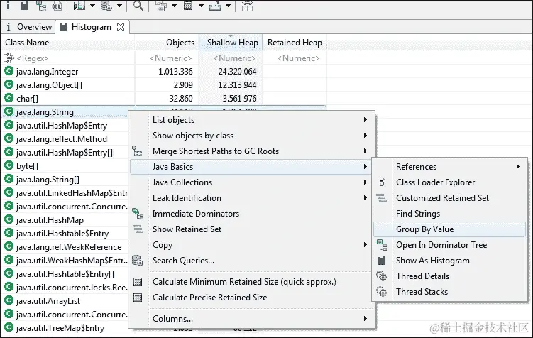 堆分析和可视化